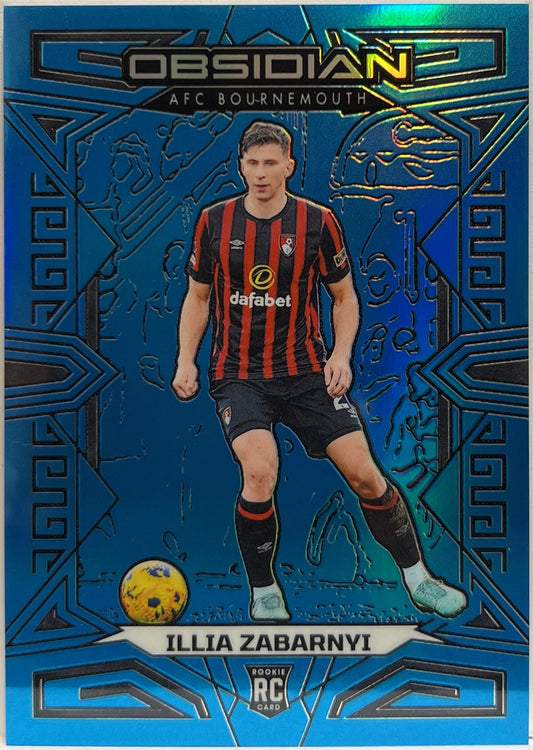 Illia Zabarnyi 3/15 Rookie Neon Blue Flood Electric Etch Obsidian 2023/24