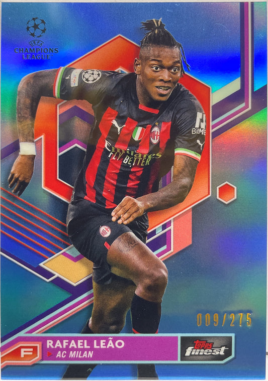 Rafael Leao 9/275 Blue Topps Finest UCC 2022/23
