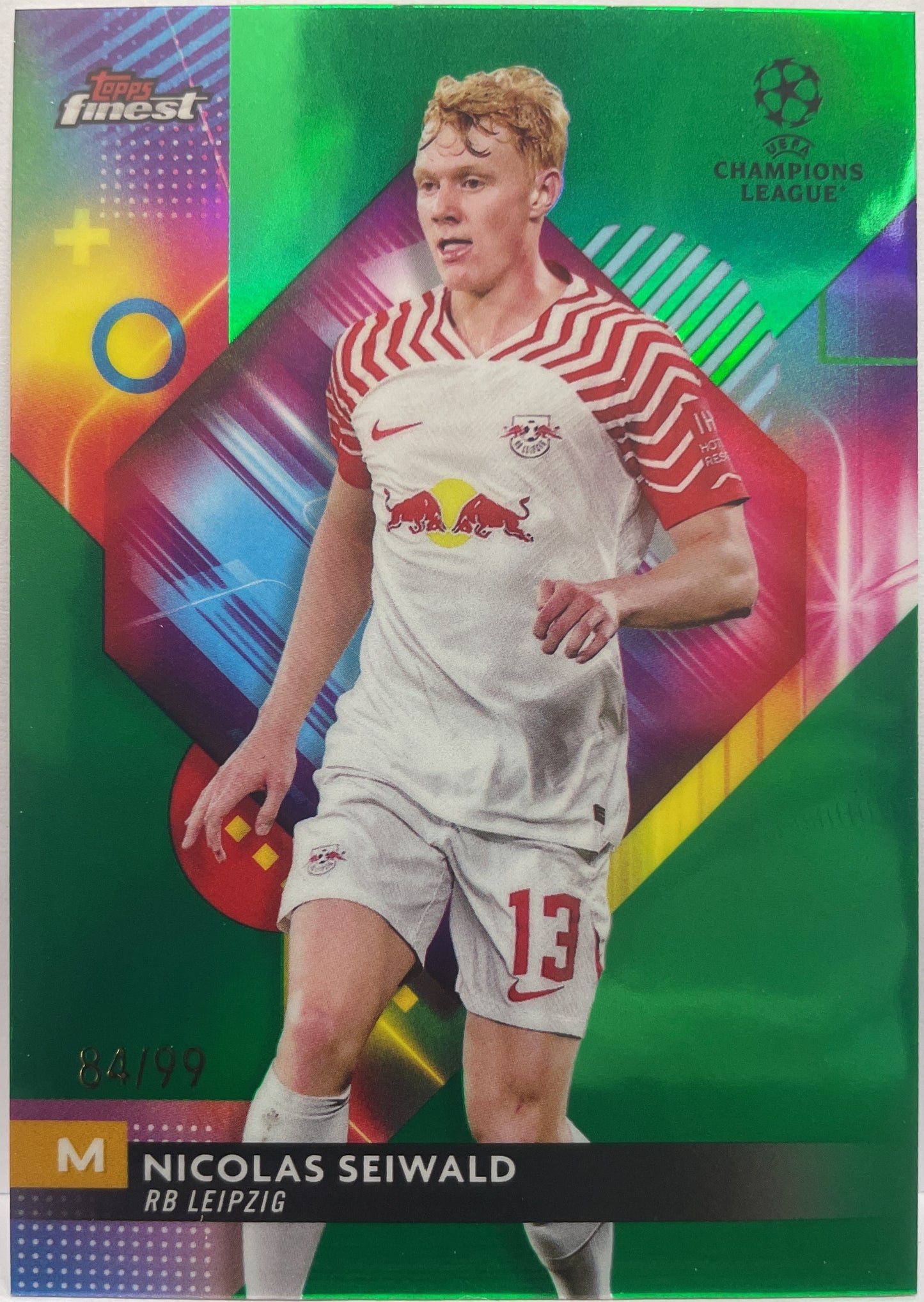 Nicolas Seiwald 84/99 Green Topps Finest UCC 2023/24