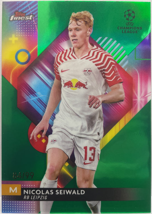 Nicolas Seiwald 84/99 Green Topps Finest UCC 2023/24