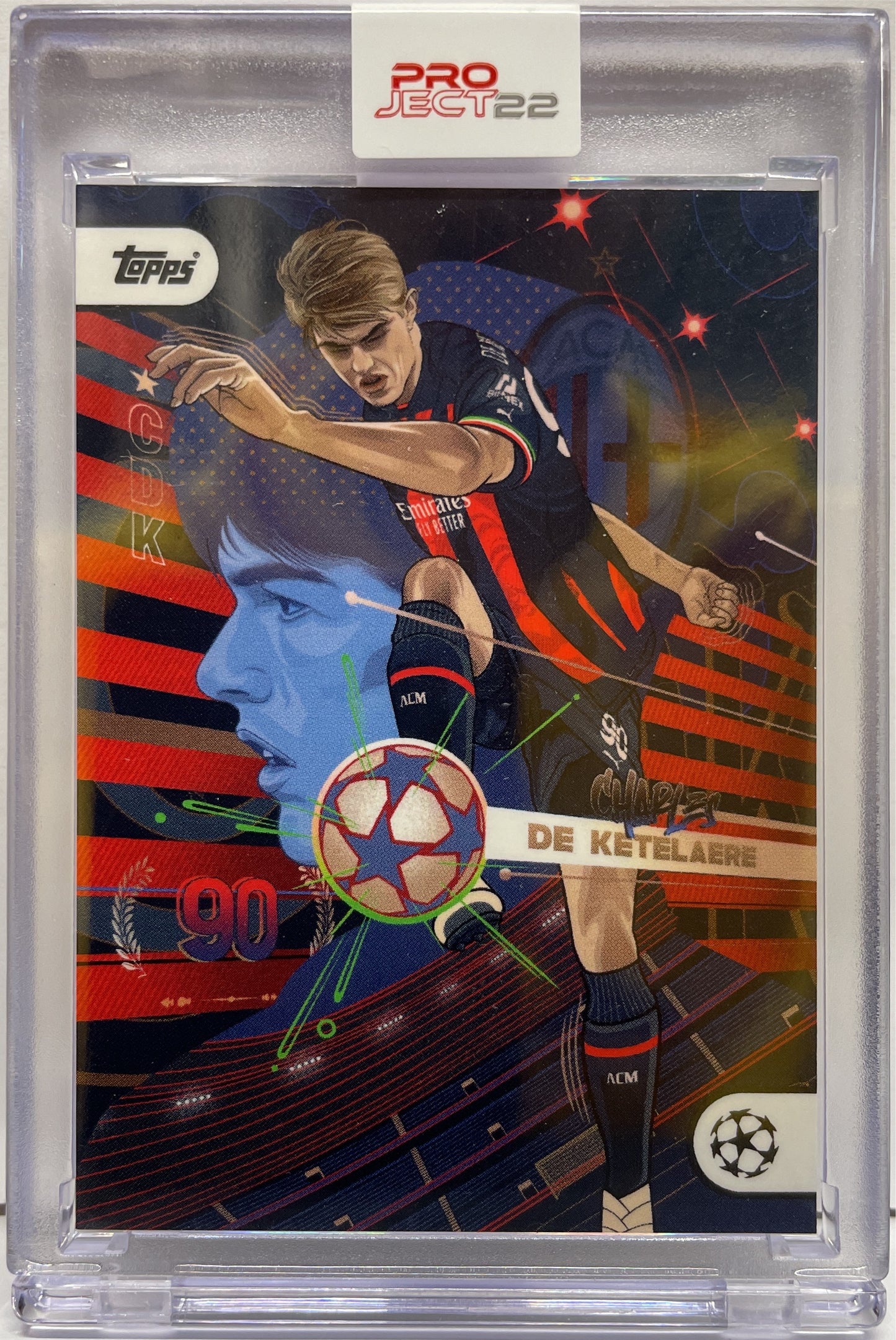 Charles De Ketelaere By Vincent Aseo Topps Project 22 2023