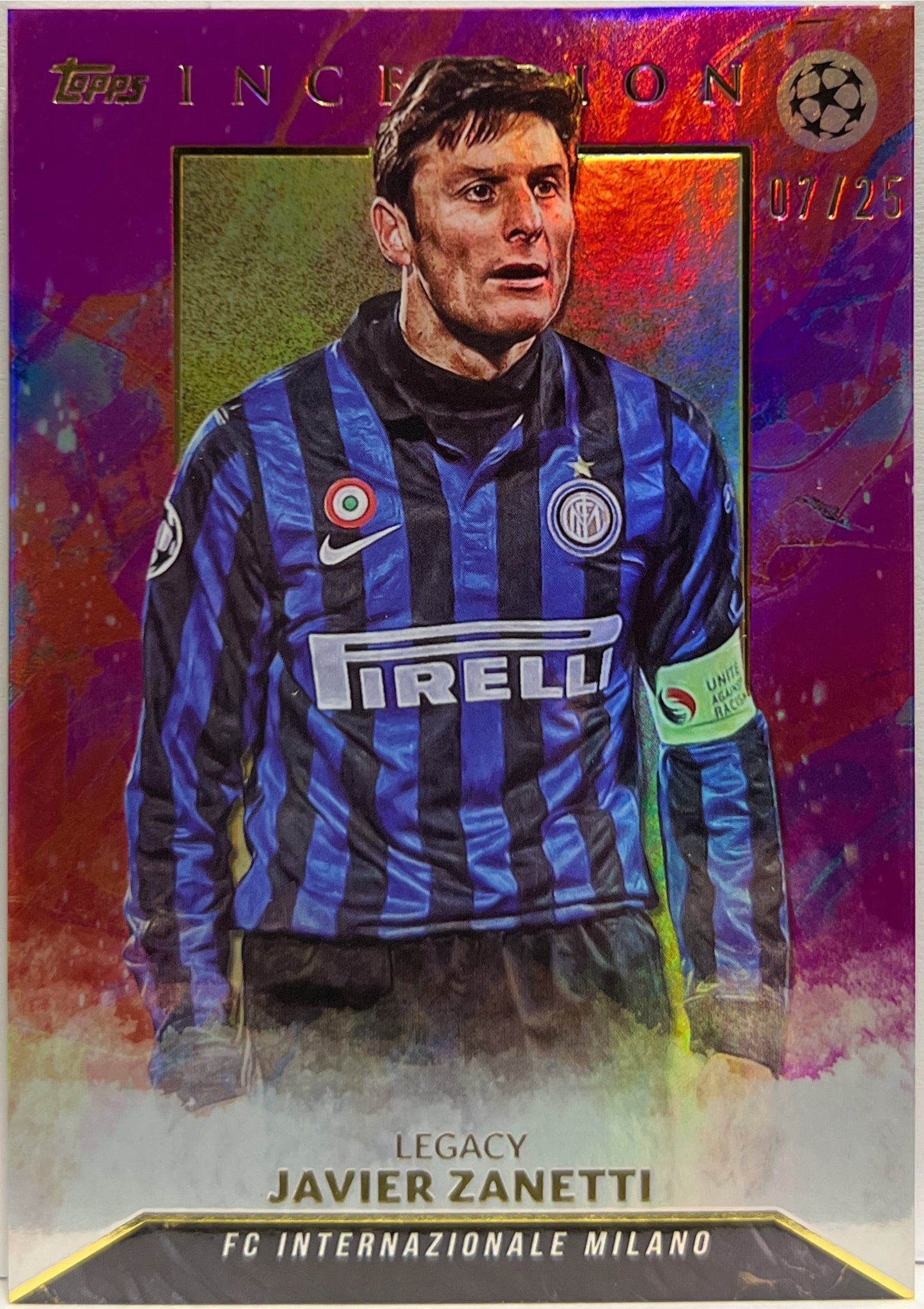 Javier Zanetti 7/25 Legacy Topps Inception 2023/24