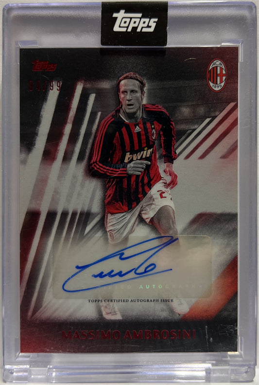 Massimo Ambrosini 4/99 Autograph I Rossoneri Topps AC Milan 125 Anniversary 2025