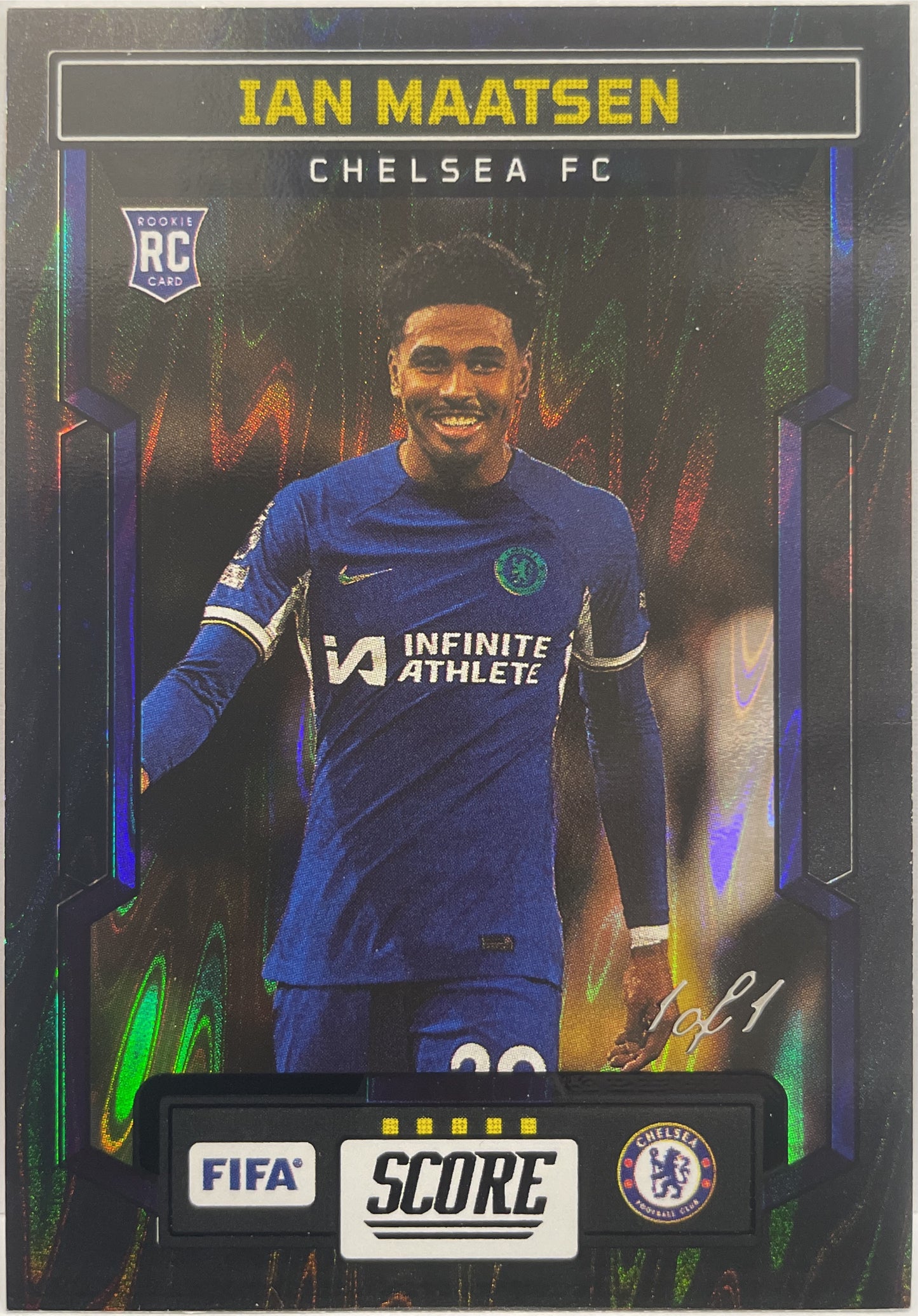 Ian Maatsen 1/1 One Of One Rookie Black Swirl Score Fifa 2023/24