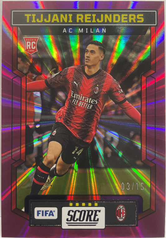 Tijjani Reijnders 3/15 Rookie Purple Laser Score Fifa 2023/24