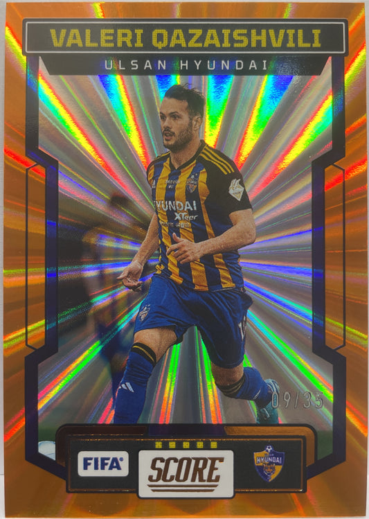 Valeri Qazaishvili 9/35 Orange Laser Score Fifa 2023/24