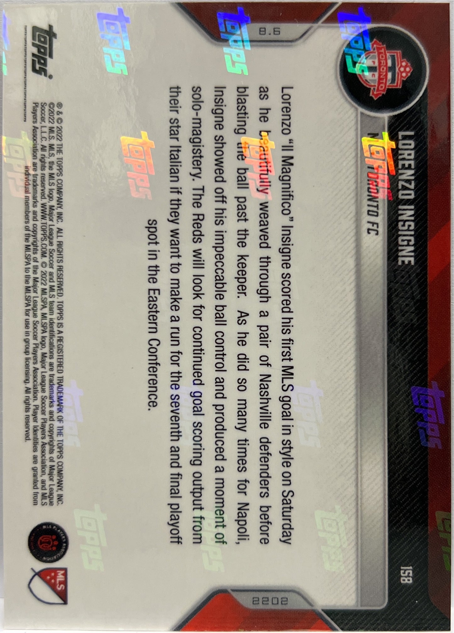 Lorenzo Insigne 13/99 Topps Now 2022