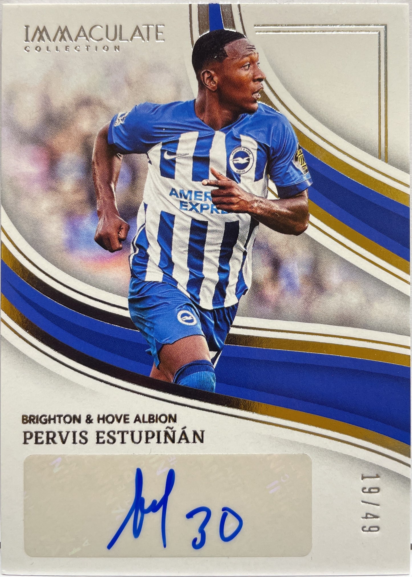 Pervis Estupinan 19/49 Autograph Panini Immaculate 2023/24