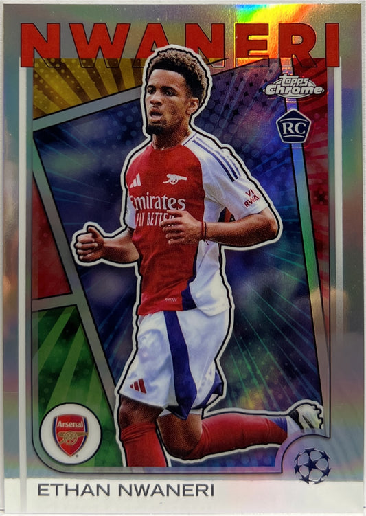 Ethan Nwaneri Rookie SSP Hero Image Variation Topps Chrome UCC 2024/25