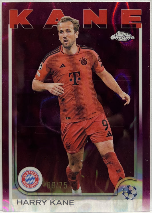 Harry Kane 69/75 Magenta Lava Topps Chrome UCC 2024/25