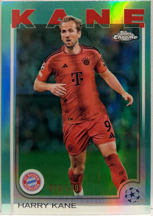 Harry Kane 70/199 Aqua Topps Chrome UCC 2024/25