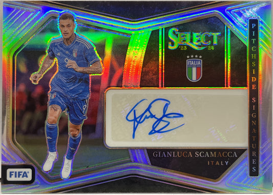 Gianluca Scamacca Autograph Pitchside Signature Select Fifa 2023/24