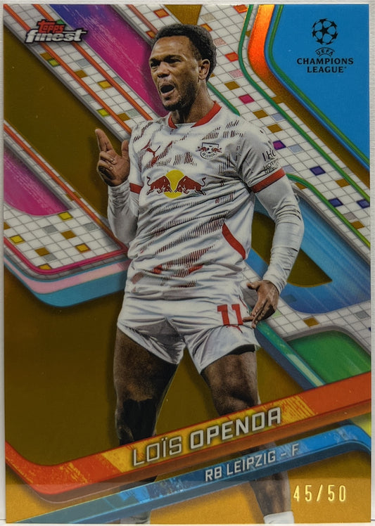 Lois Openda 45/50 Gold Topps Finest UCC 2024/25