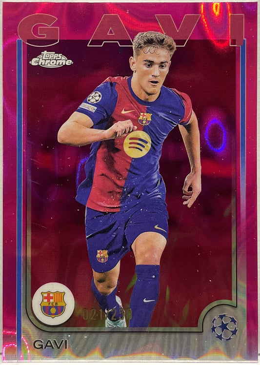 Gavi 21/250 Pink Lava Topps Chrome UCC 2024/25