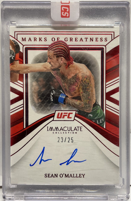 Sean O'Malley 23/25 Autograph Marks Of Greatness Immaculate UFC 2023