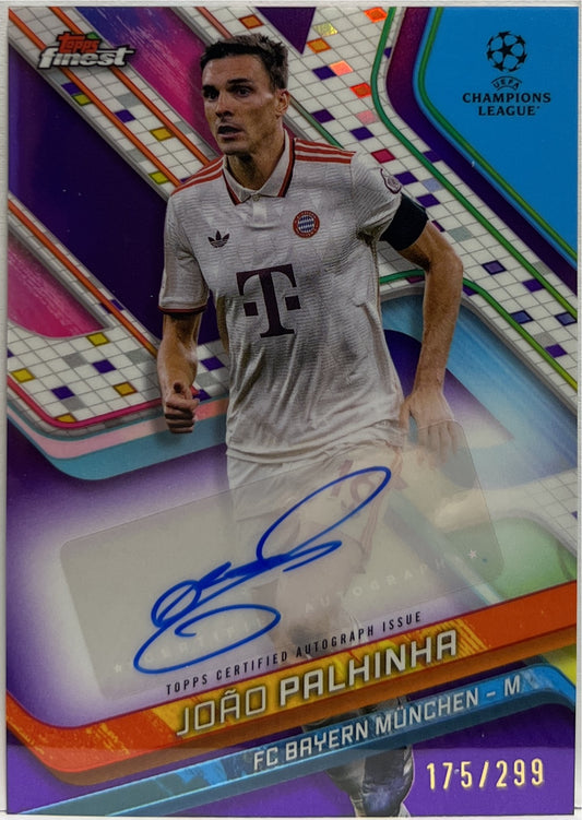 Joao Palhinha 175/299 Autograph Purple Topps Finest UCC 2024/25