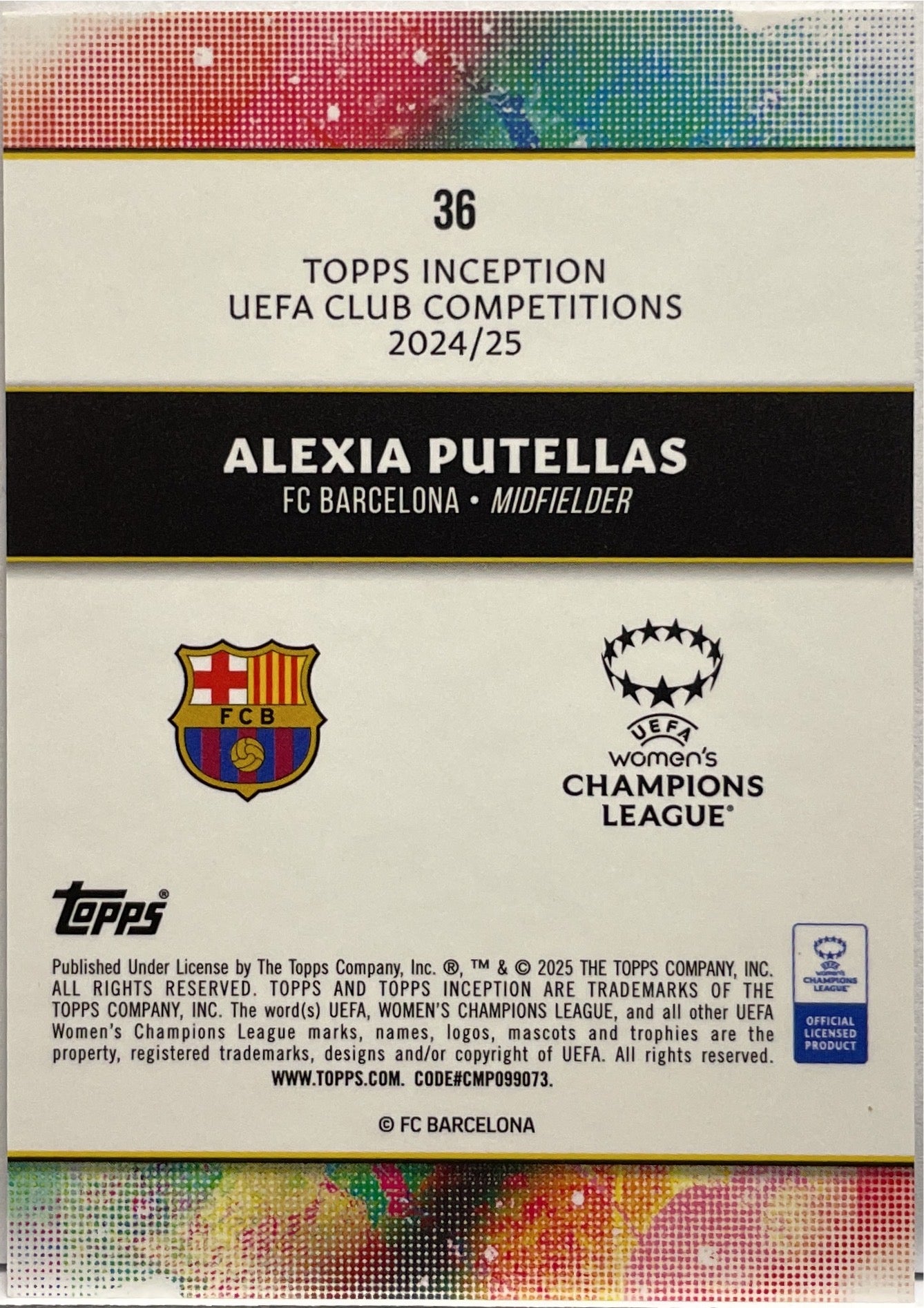 Alexia Putellas Superior Topps Inception 2024/25