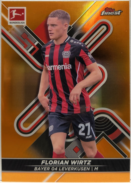 Florian Wirtz 15/25 Orange Topps Finest Bundesliga 2021/22