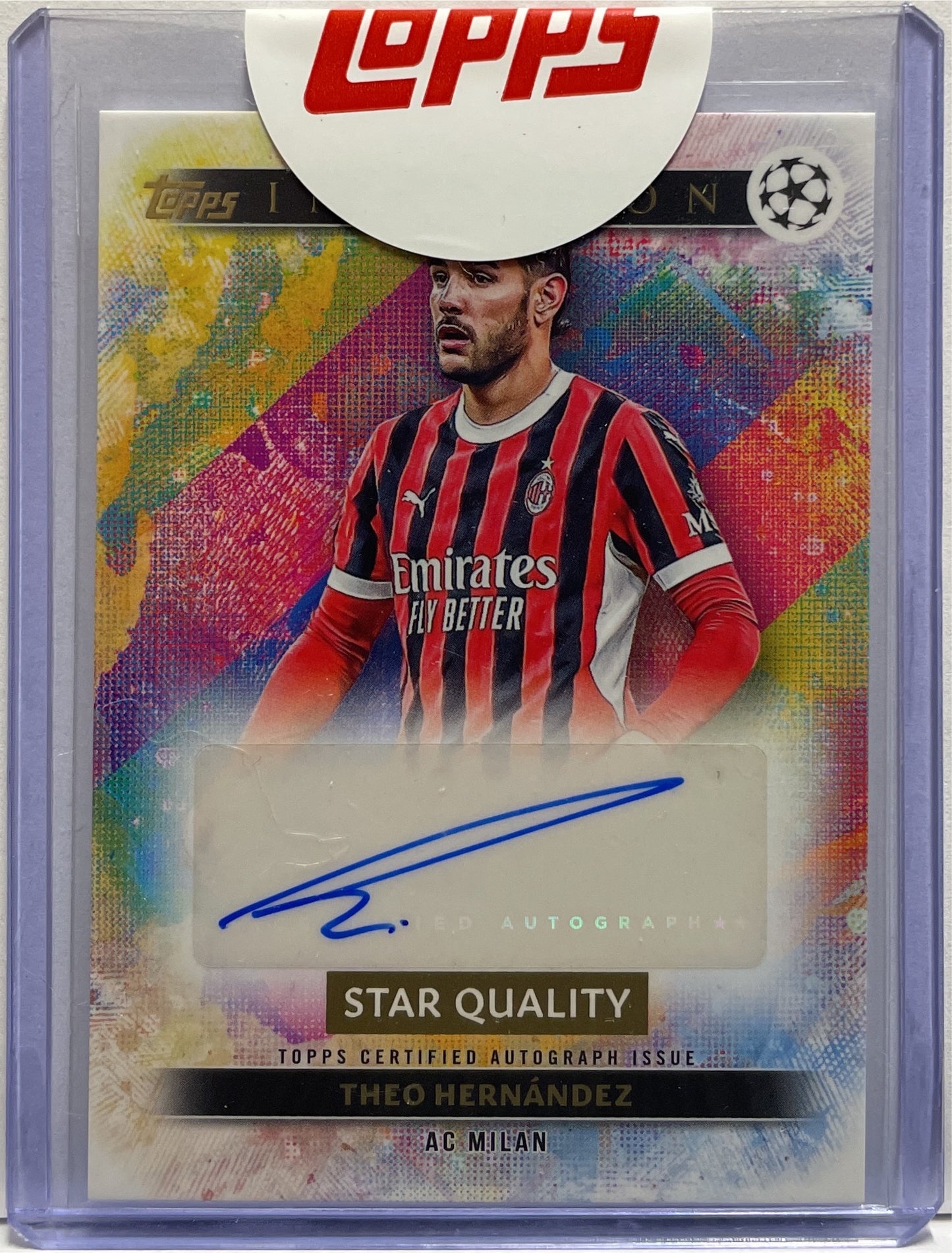 Theo Hernandez Autograph Star Quality Topps Inception 2024/25