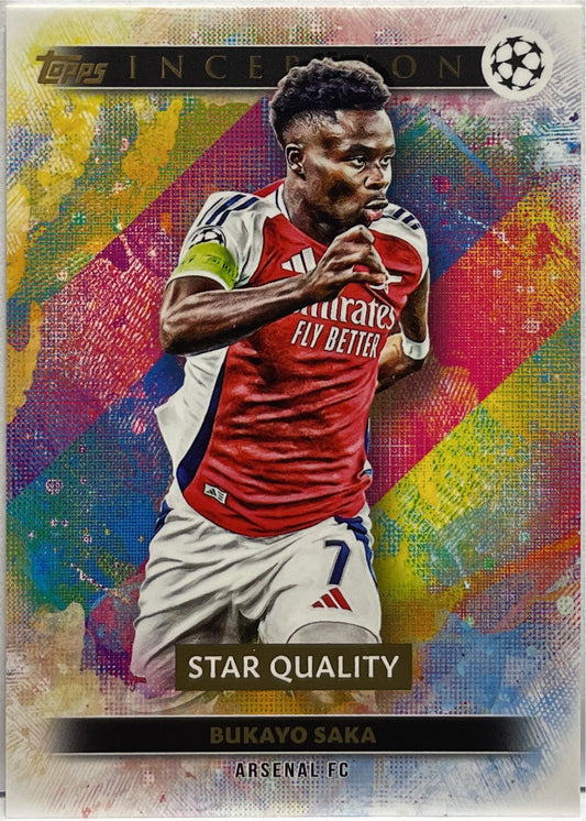 Bukayo Saka Star Quality Topps Inception 2024/25