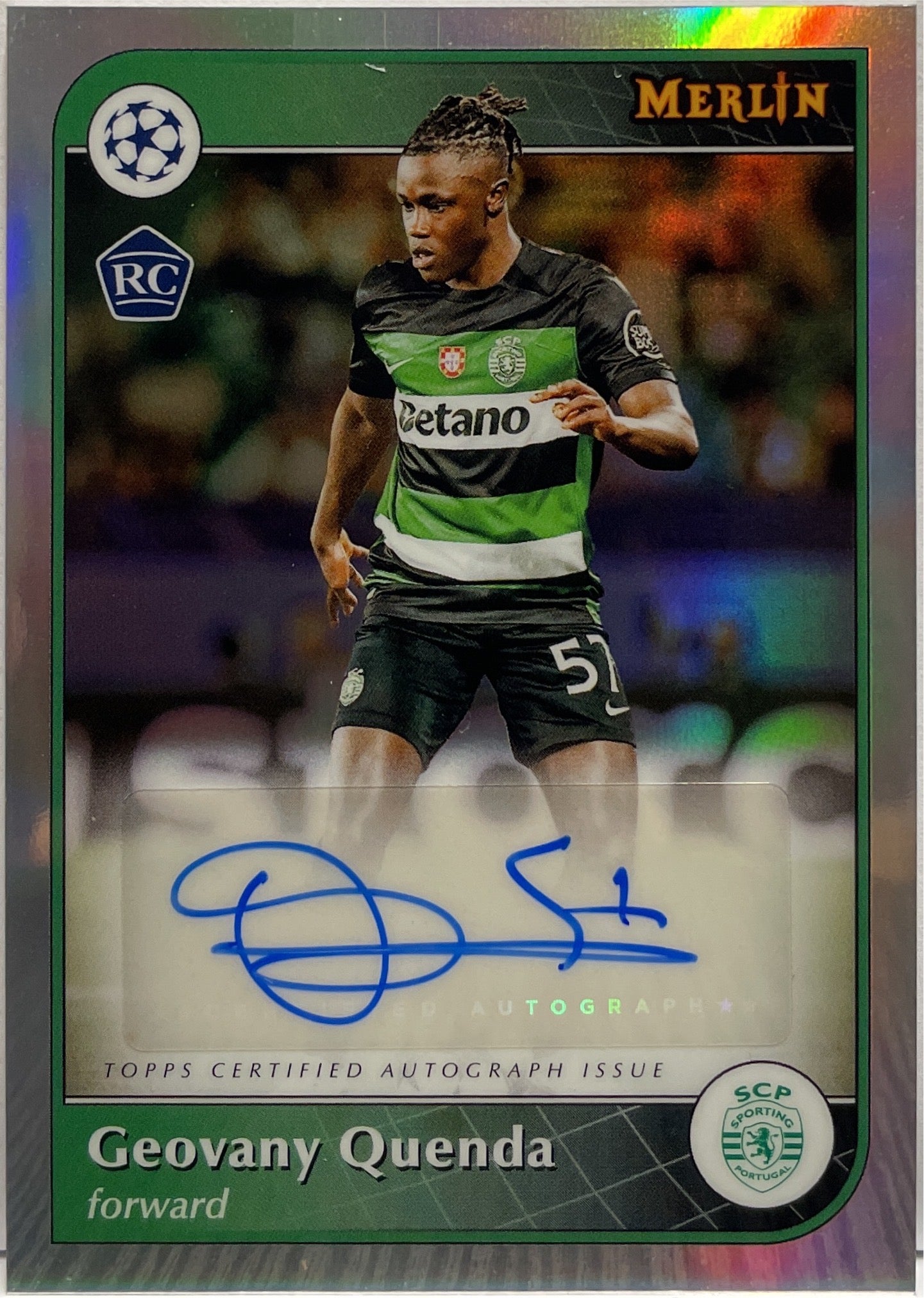 Geovany Quenda Rookie Autograph Topps Merlin UCC 2024/25