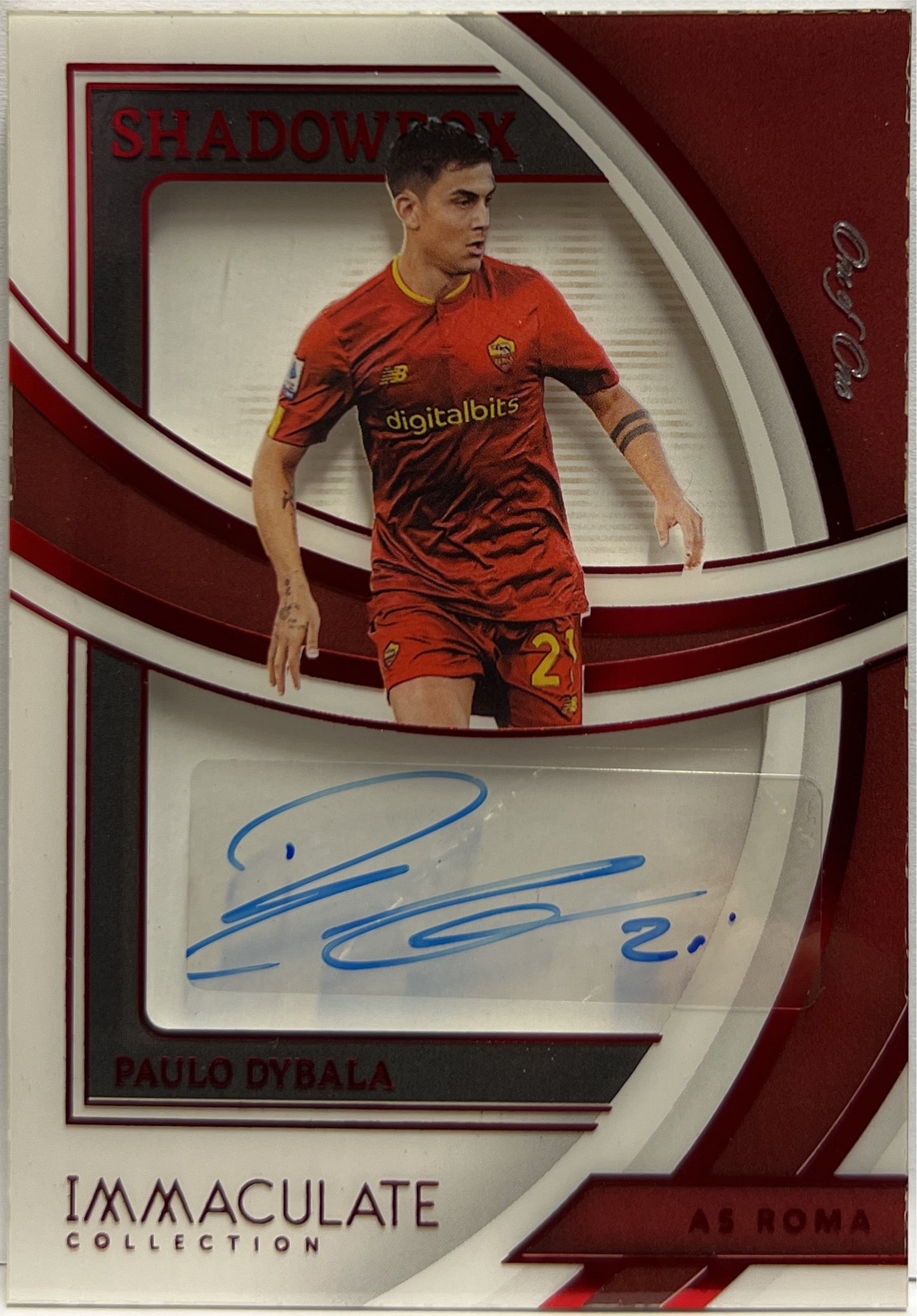 Paulo Dybala 1/1 Autograph One Of One Shadowbox Immaculate 2022/23
