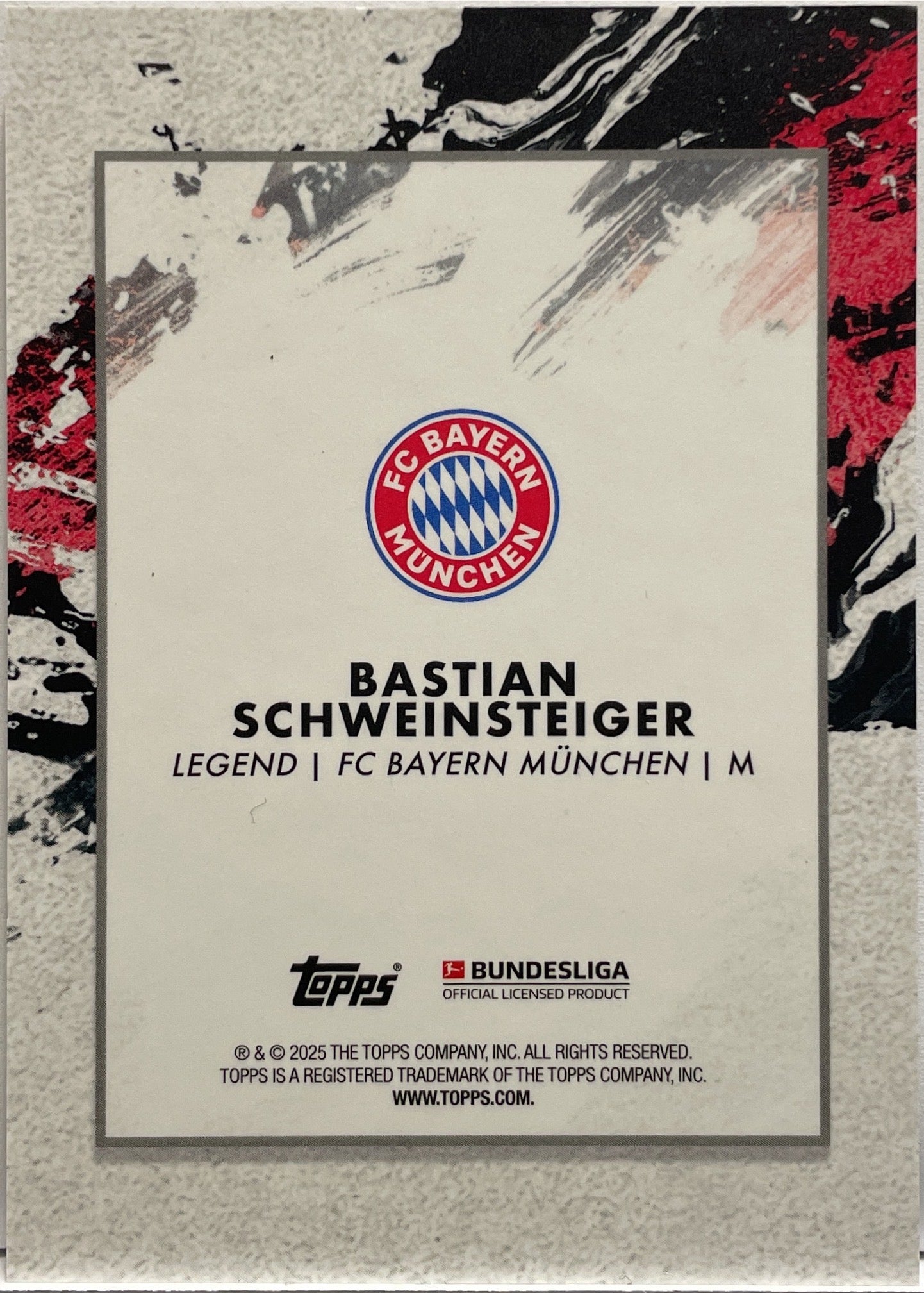 Bastian Schweinsteiger 3/10 Legacy Black Topps Inception 2024/25
