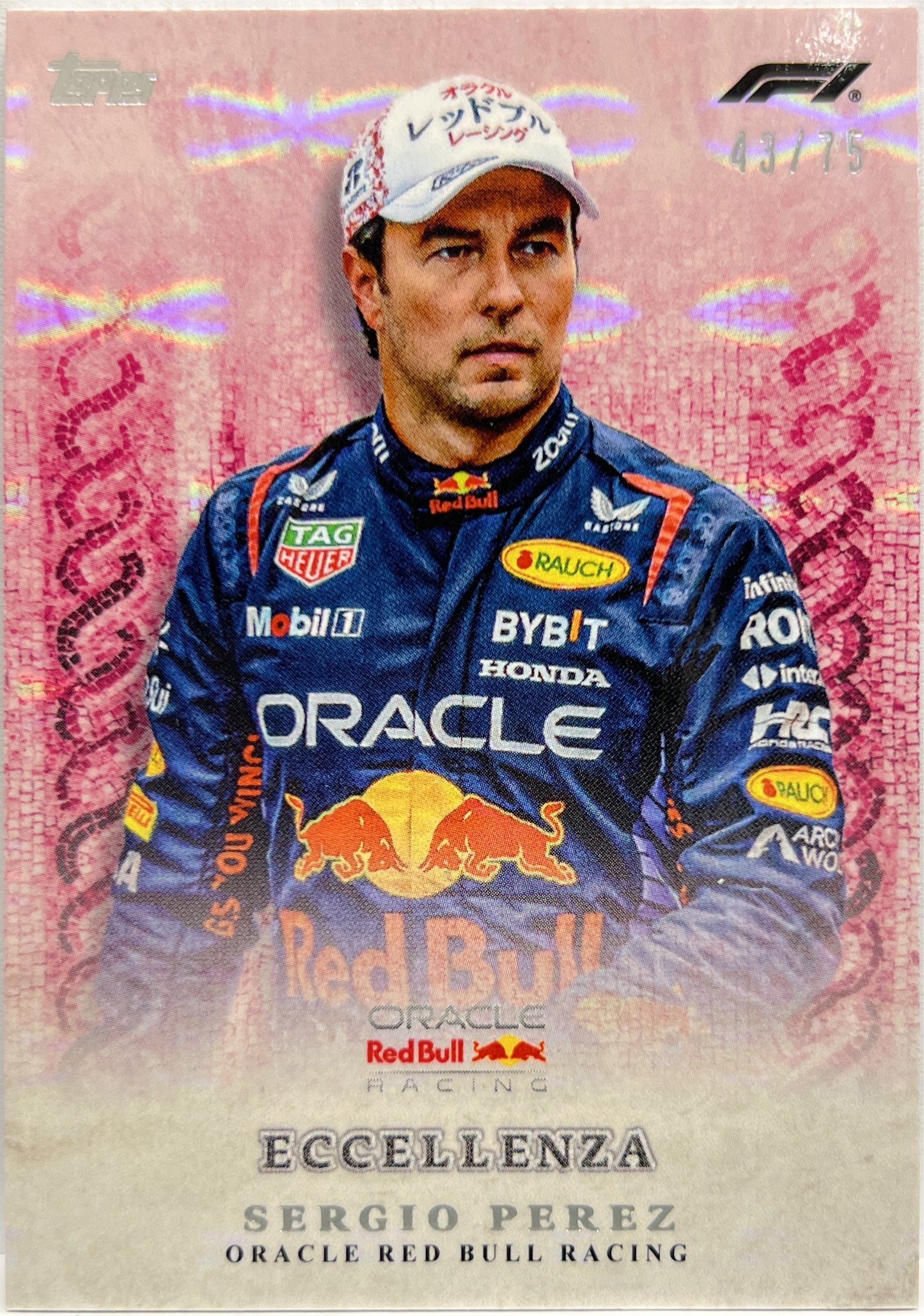 Sergio Perez 43/75 Topps Eccellenza F1 2024