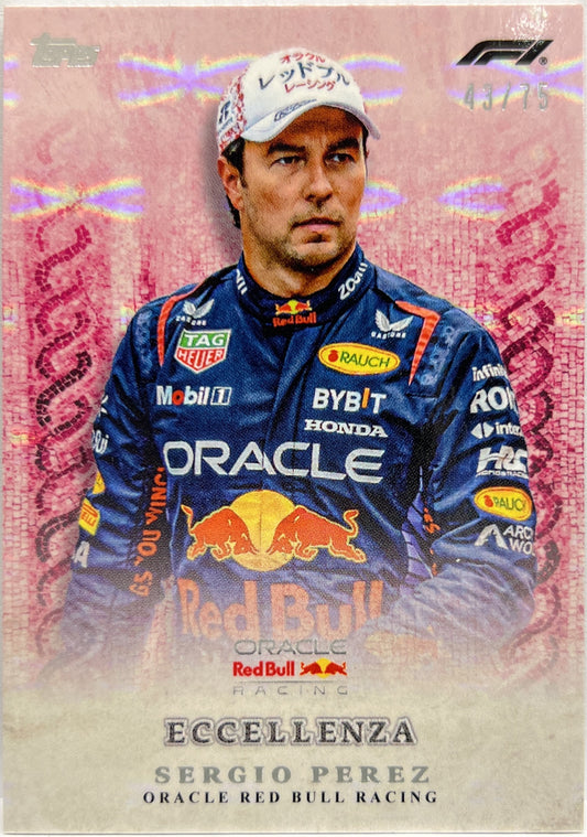 Sergio Perez 43/75 Topps Eccellenza F1 2024