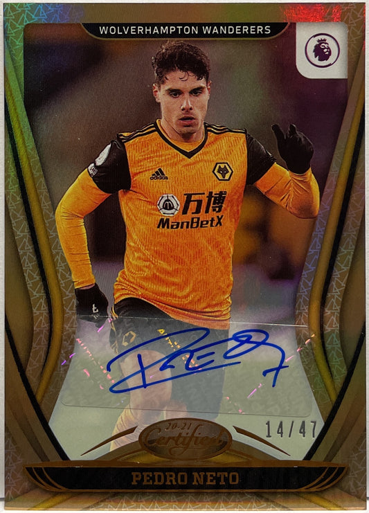 Pedro Neto 14/47 Autograph Certified Panini Chronicles 2020/21