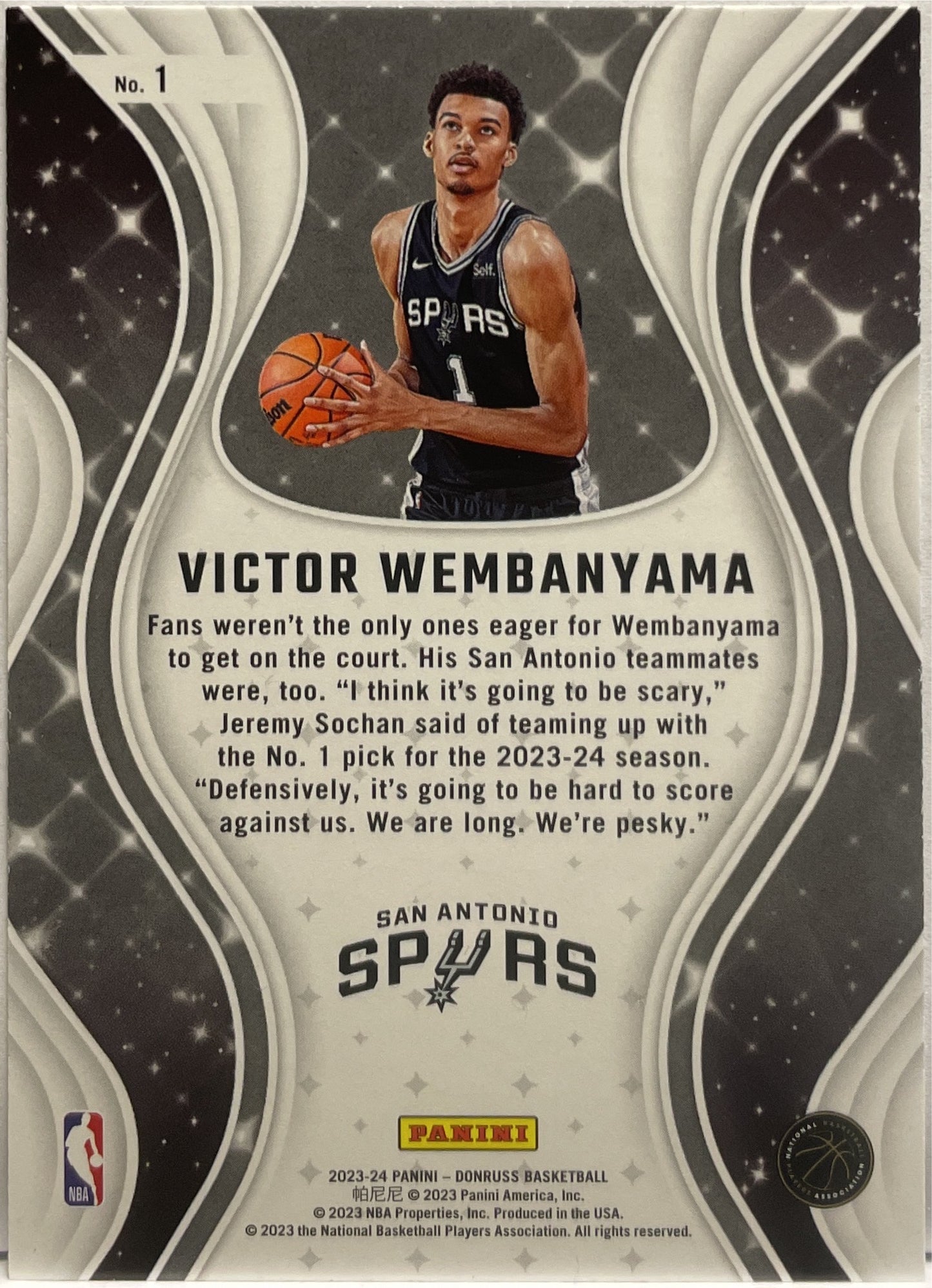 Victor Wembanyama Rookie Magicians Panini Donruss NBA Basketball 2023/24