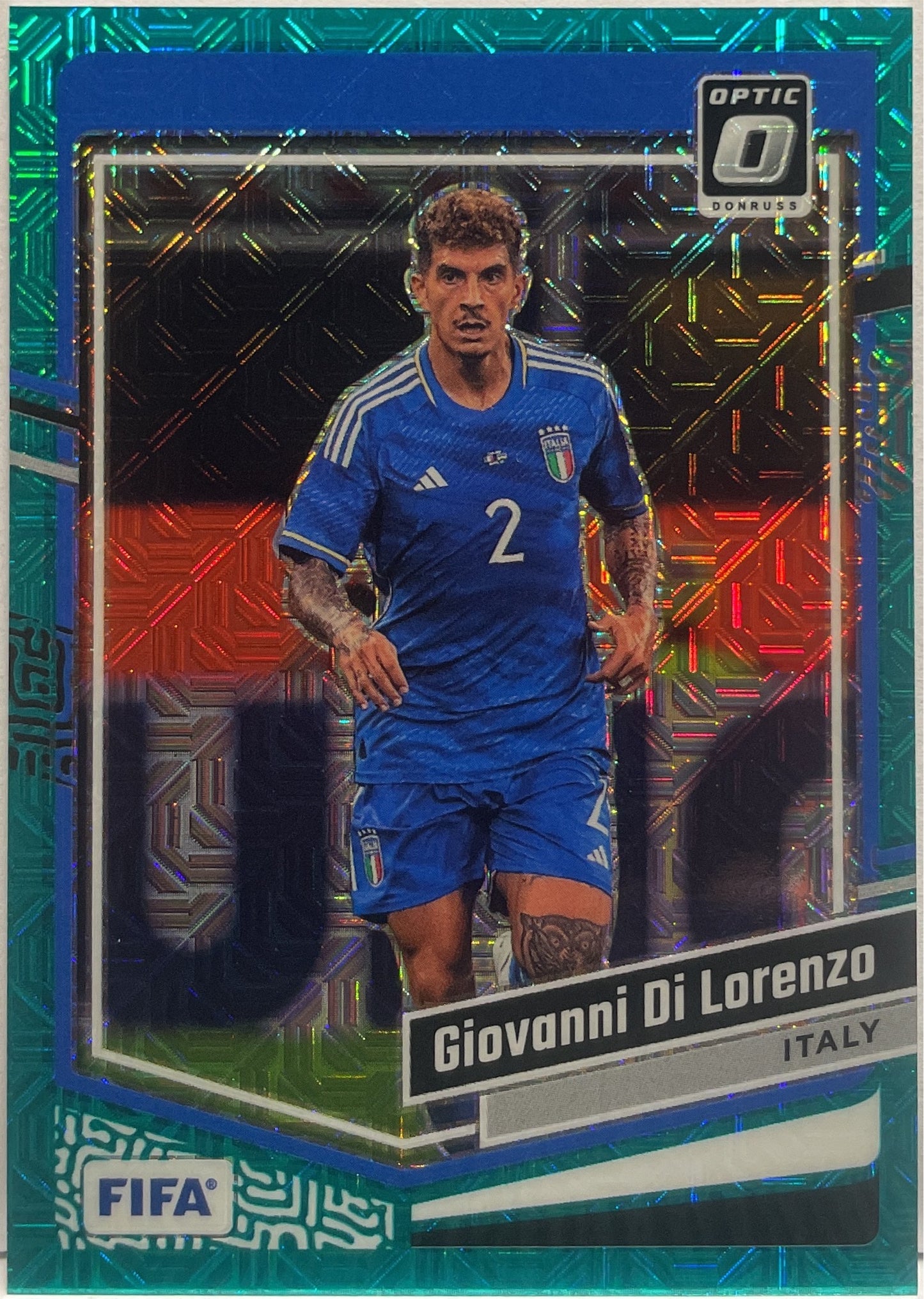 Giovanni Di Lorenzo 33/49 Teal Mojo Optic Donruss Fifa 2023/24