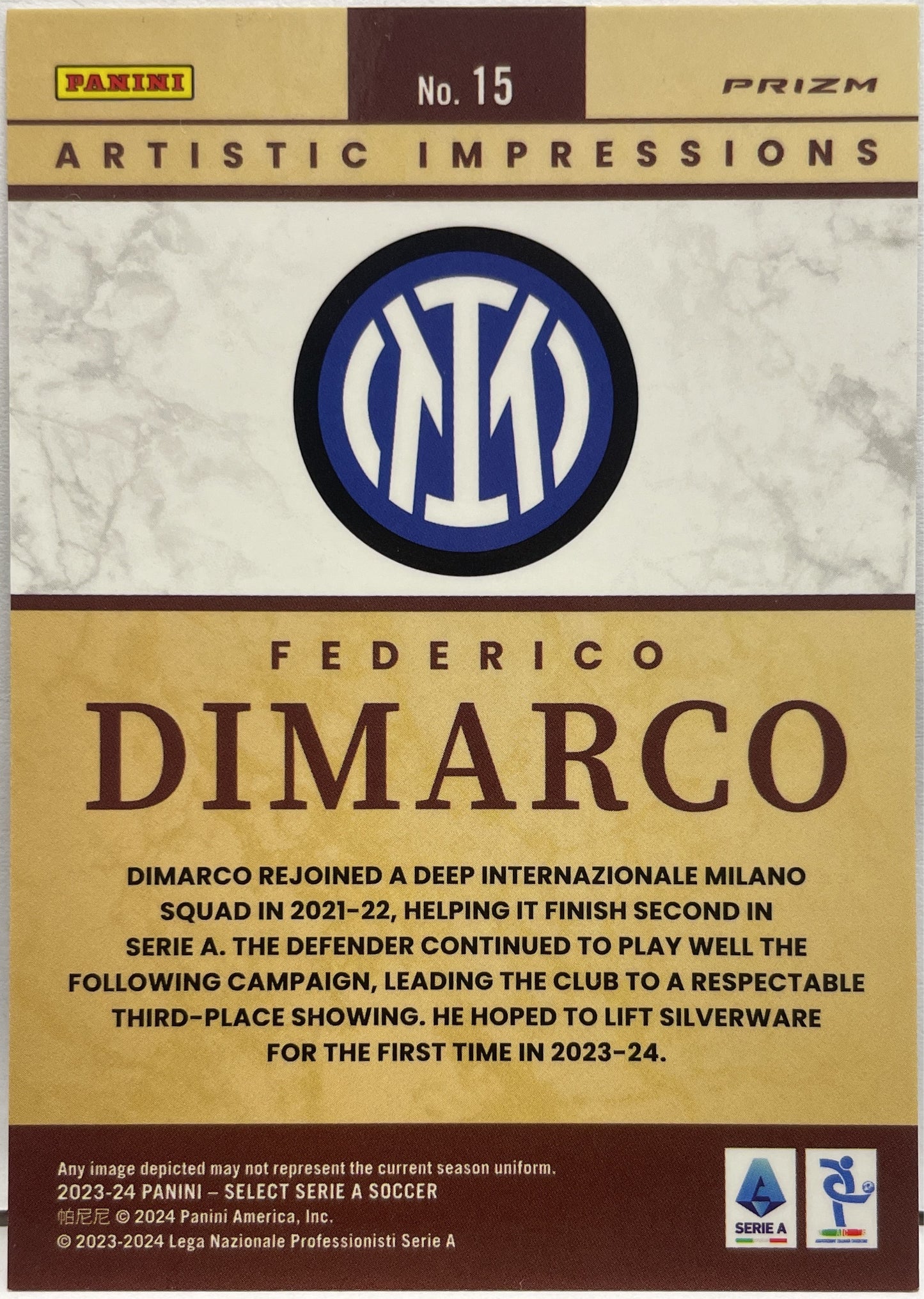 Federico DiMarco Artistic Impressions Select Serie A 2022/23