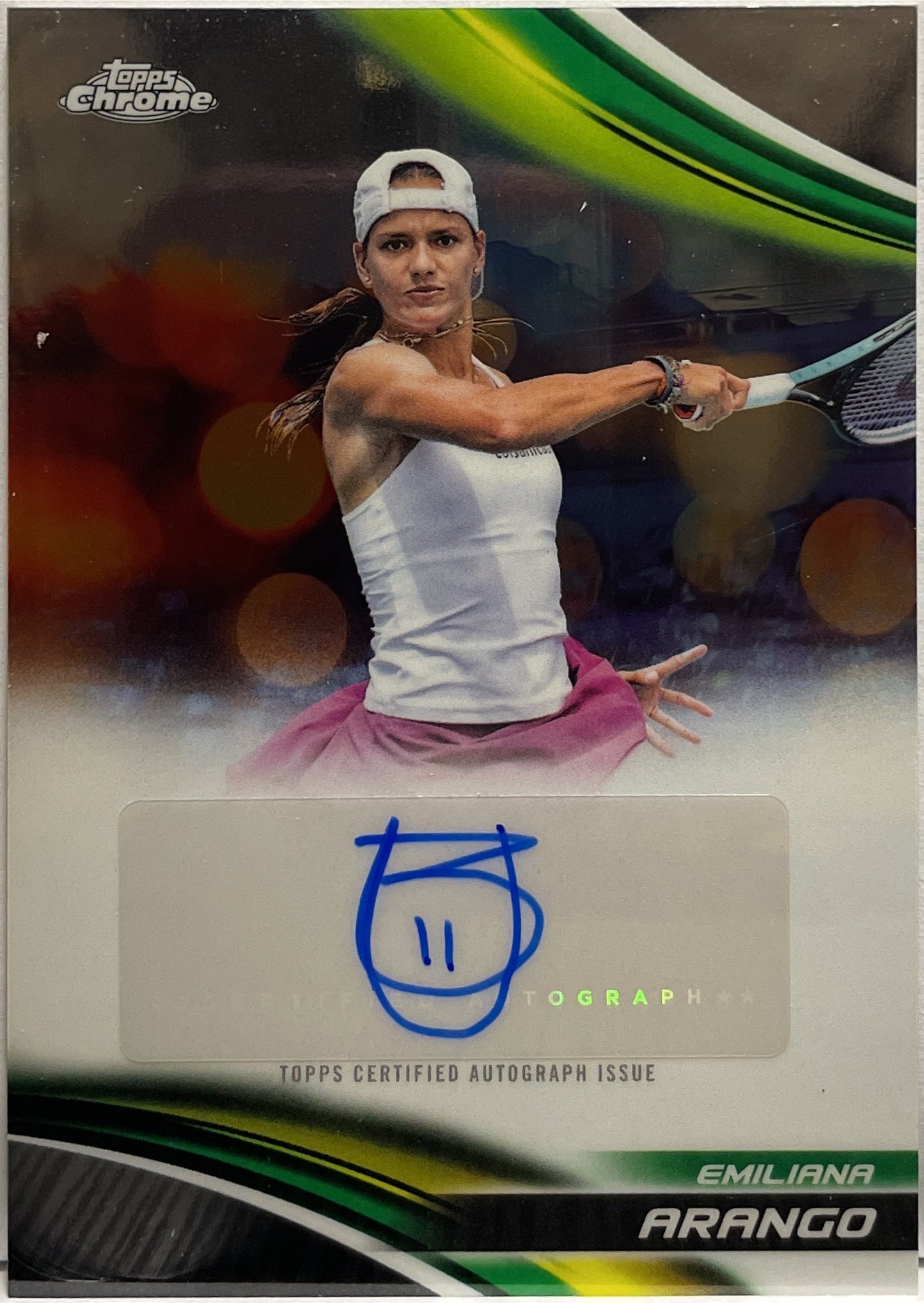 Emiliana Arango Autograph Topps Chrome Tennis 2025