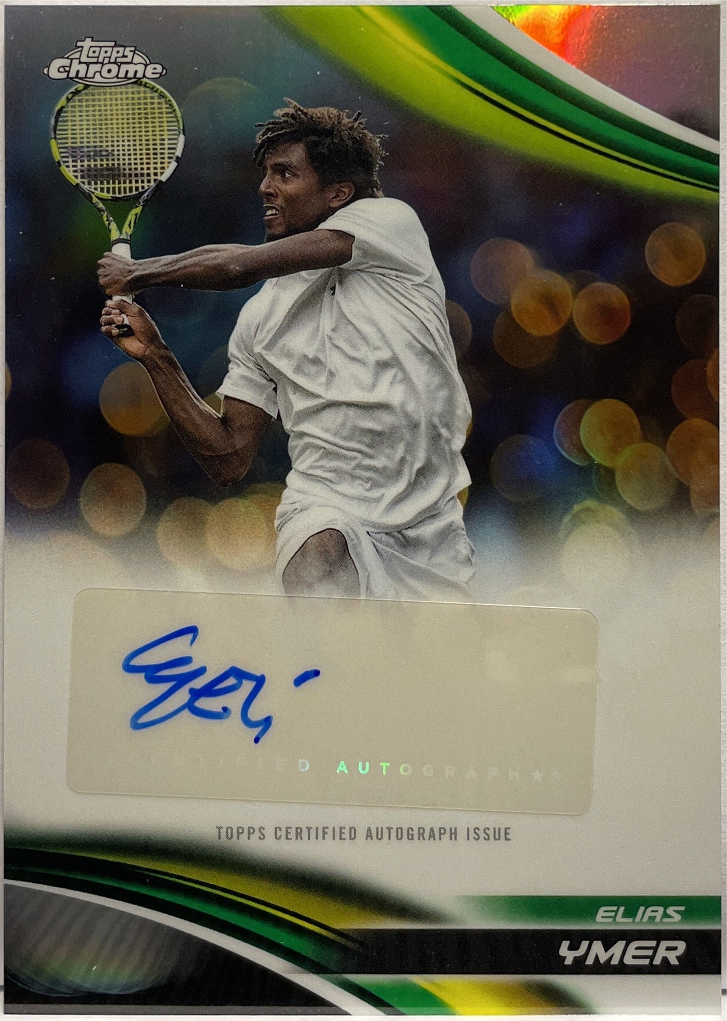 Eias Ymer Autograph Refractor Topps Chrome Tennis 2025