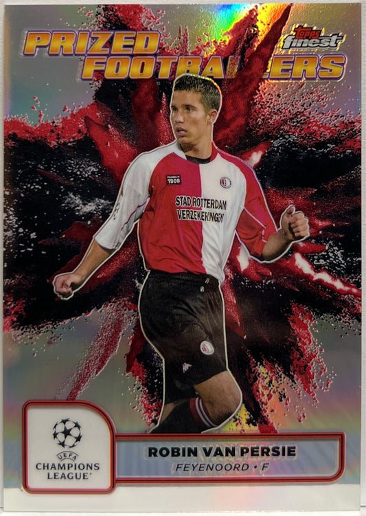 Robin Van Persie Prized Footballers Fusion Variation Black Red Topps Finest UCC 2024/25