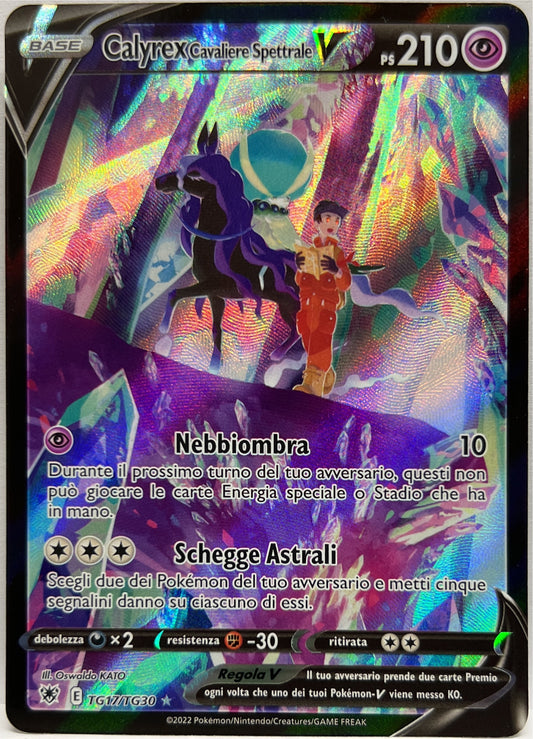 Calyrex Cavaliere Spettrale V TG17/TG30 Pokemon 2022