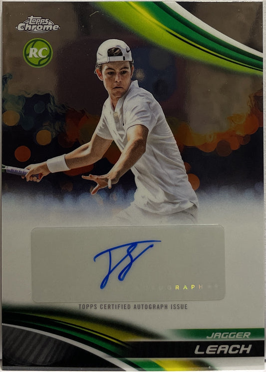 Jagger Leach Rookie Autograph Topps Chrome Tennis 2025