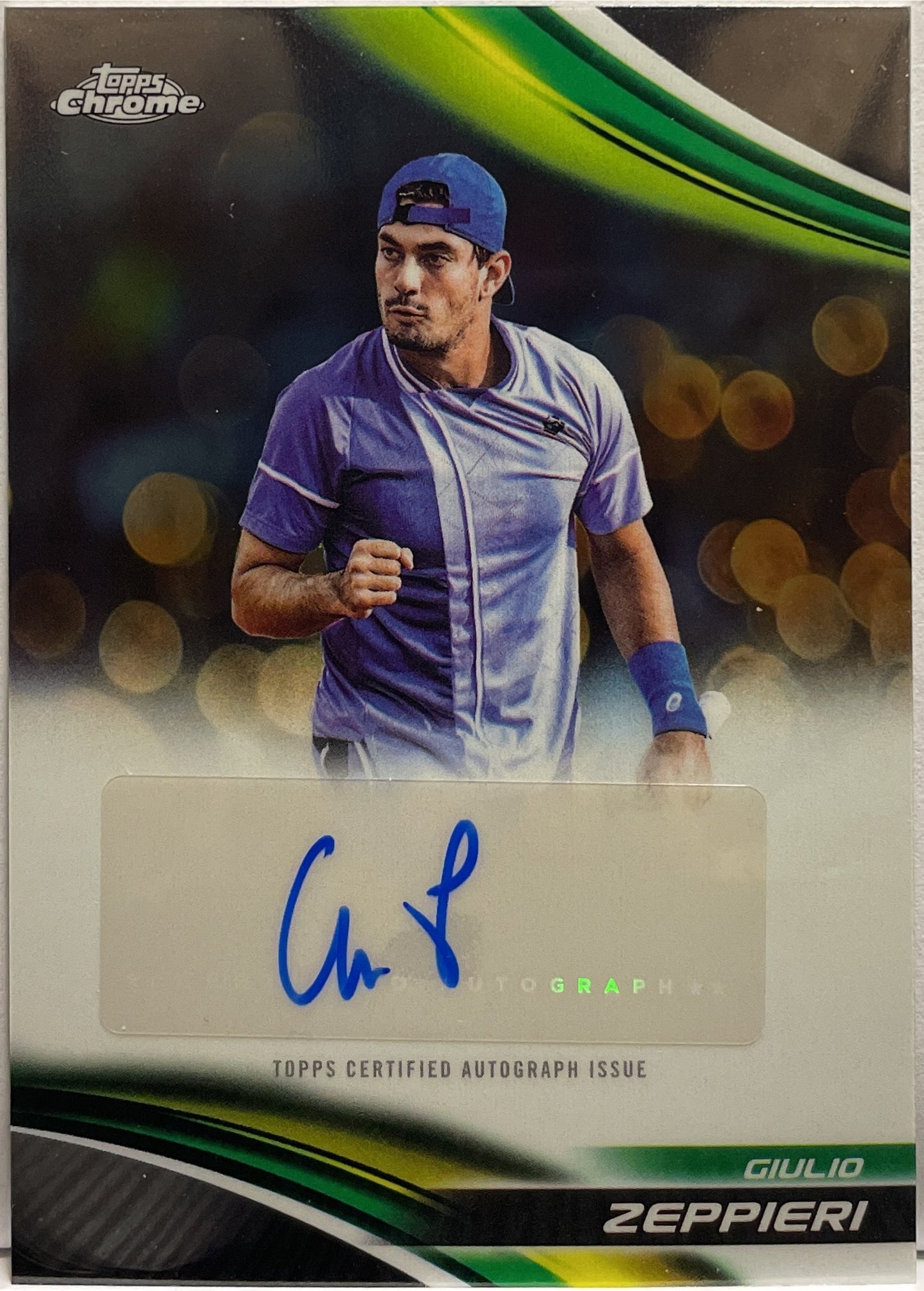 Giulio Zeppieri Autograph Topps Chrome Tennis 2025