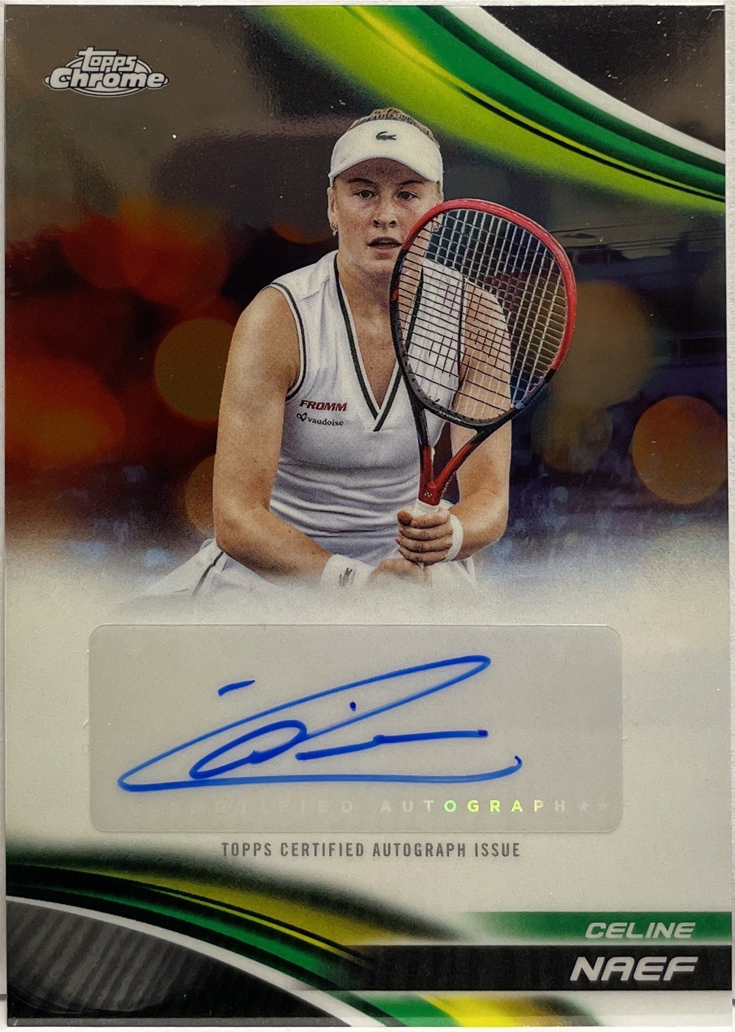 Celine Naef Autograph Topps Chrome Tennis 2025