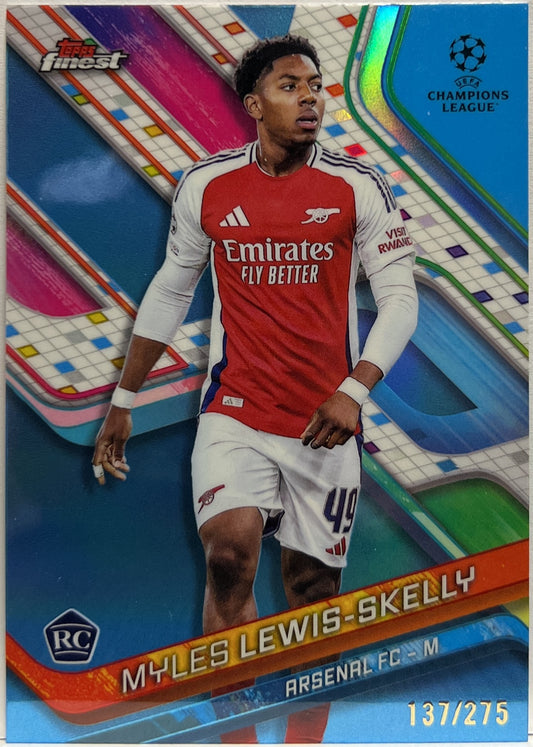 Myles Lewis Skelly 137/275 Rookie Sky Blue Topps Finest UCC 2024/25