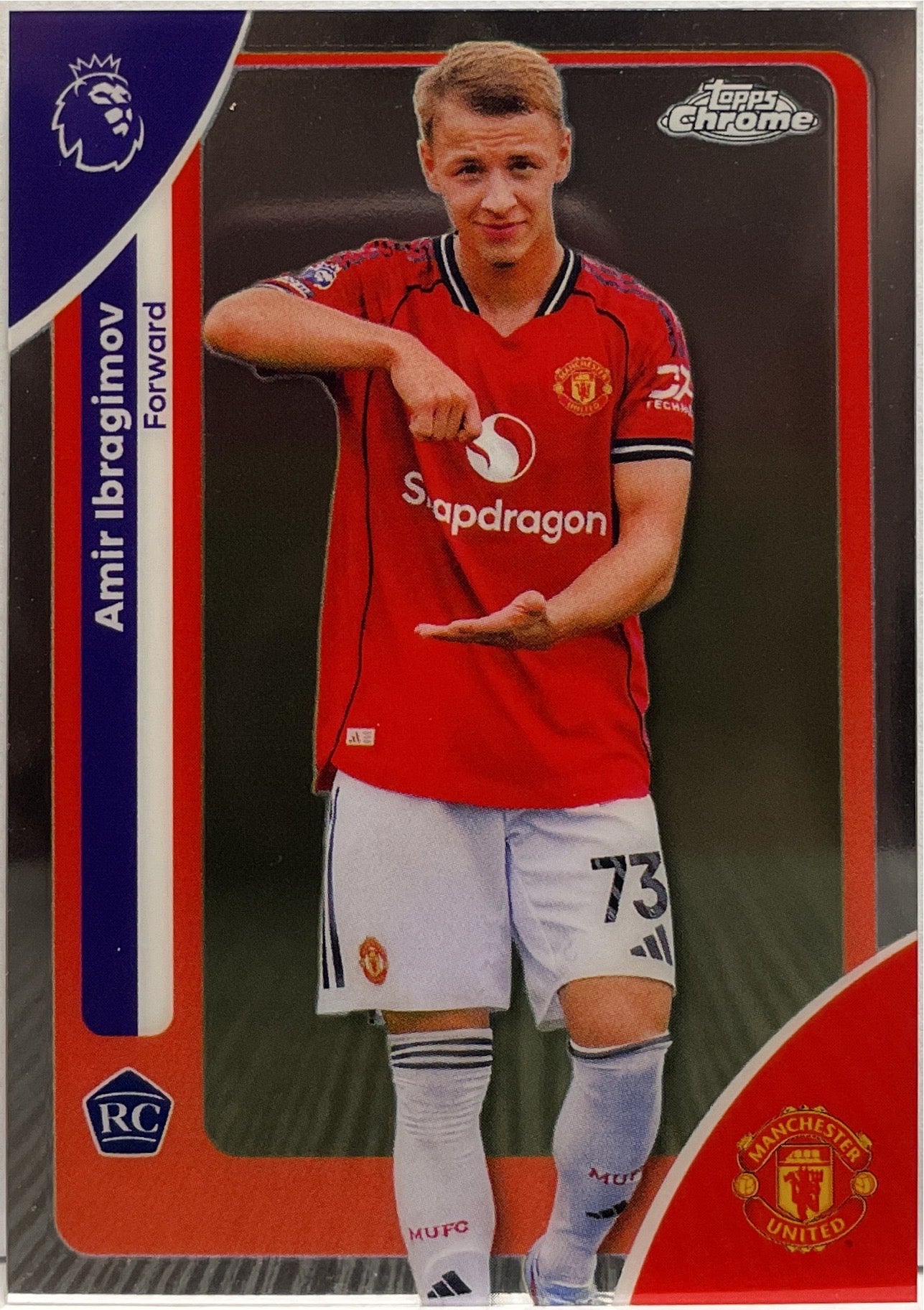 Amir Ibragimov Rookie Topps Chrome Premier League EPL 2026