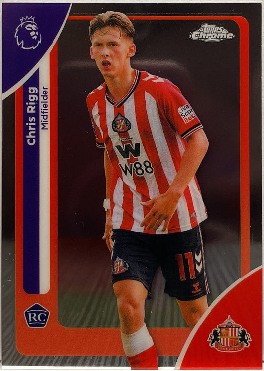 Chris Rigg Rookie Topps Chrome Premier League EPL 2026