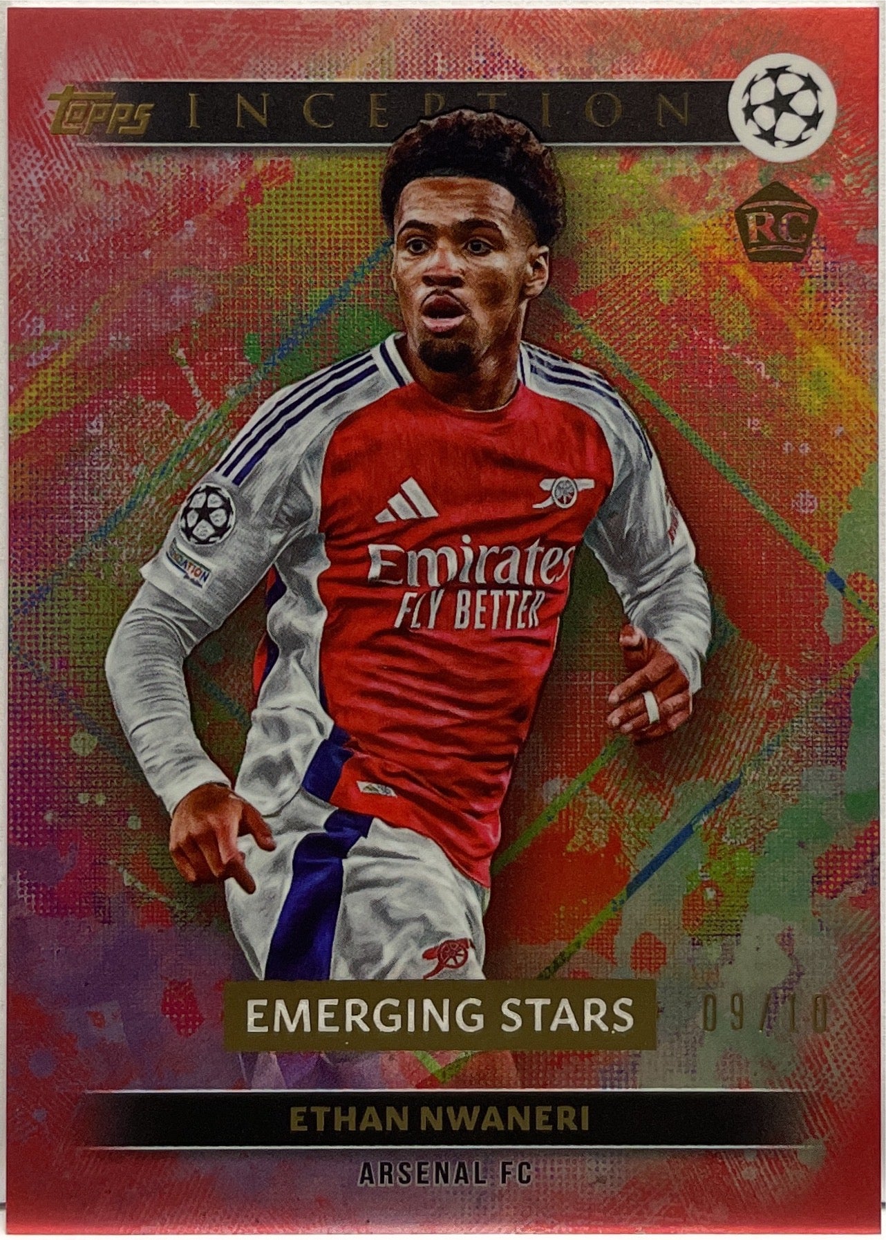 Ethan Nwaneri 9/10 Rookie Emerging Stars Topps Inception 2024/25