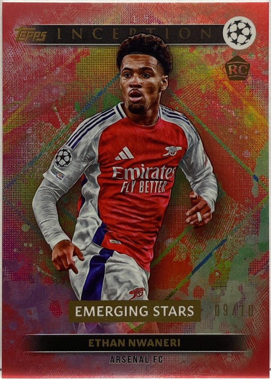 Ethan Nwaneri 9/10 Rookie Emerging Stars Topps Inception 2024/25