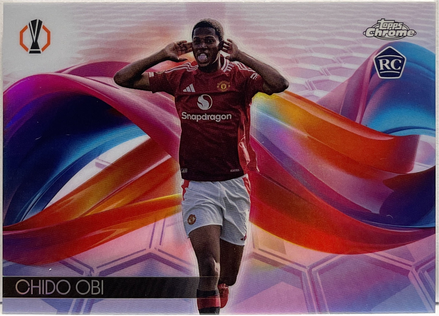 Chido Obi Rookie Helix Topps Chrome Premier League 2026