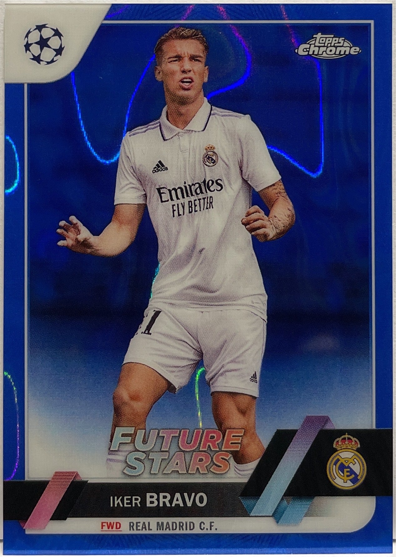 Iker Bravo Future Stars Blue Lava Topps Chrome UCC 2022/23