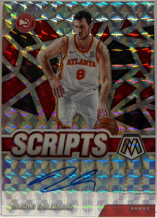Danilo Gallinari Autograph Scripts Mosaic Basketball NBA 2020/21