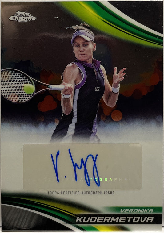 Veronika Kudermetova Autograph Topps Chrome Tennis 2025