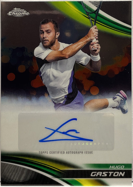 Hugo Gaston Autograph Topps Chrome Tennis 2025